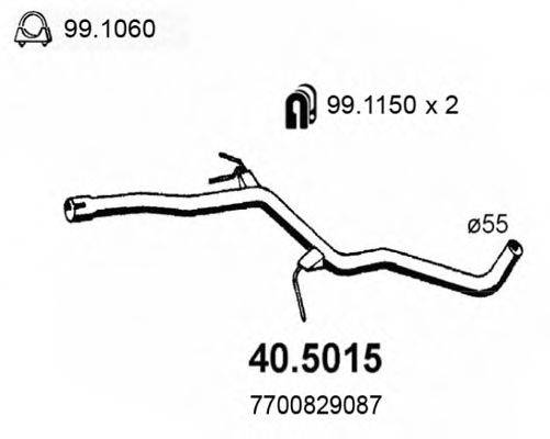 ASSO 405015 Труба вихлопного газу