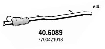 ASSO 406089 Середній глушник вихлопних газів