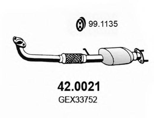 ROVER/AUSTIN GEX33752 Каталізатор