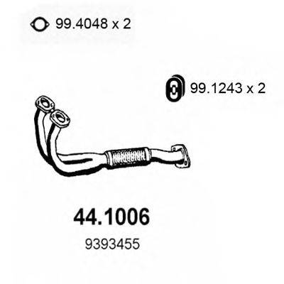 ASSO 441006 Труба вихлопного газу