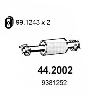 ASSO 442002 Передглушувач вихлопних газів