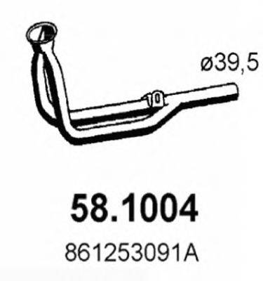 ASSO 581004 Труба вихлопного газу