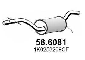 ASSO 586081 Середній глушник вихлопних газів