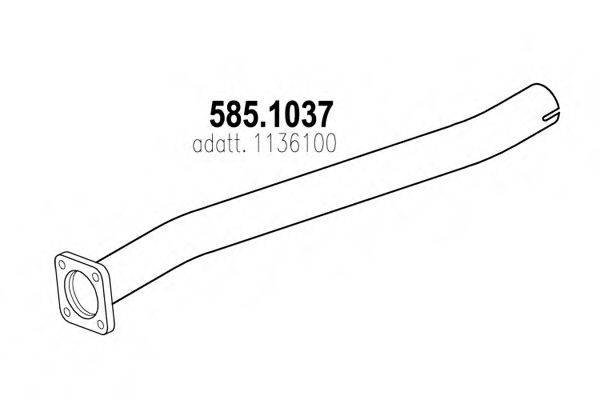 ASSO 5851037 Труба вихлопного газу