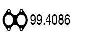 ASSO 994086 Прокладка, труба вихлопного газу