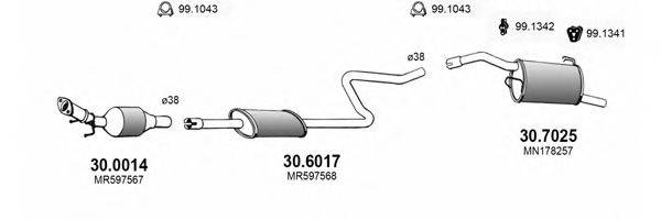 ASSO ART3458 Система випуску ОГ