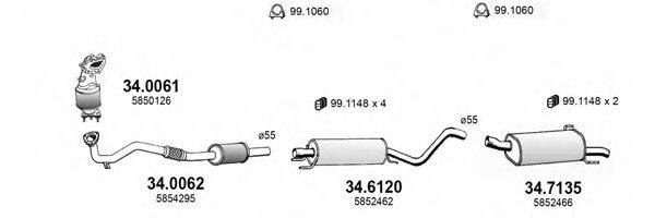 ASSO ART3532 Система випуску ОГ