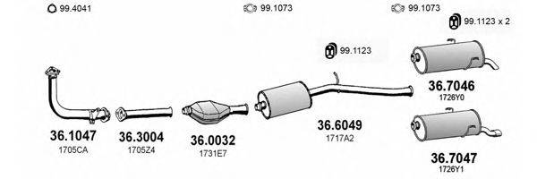 ASSO ART1958 Система випуску ОГ