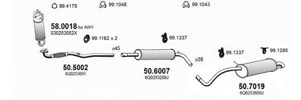 ASSO ART2922 Система випуску ОГ