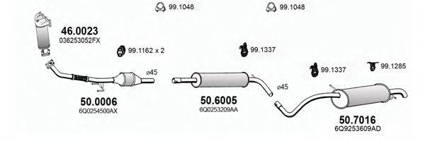 ASSO ART3628 Система випуску ОГ