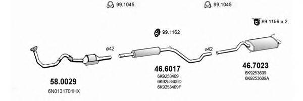 ASSO ART3890 Система випуску ОГ