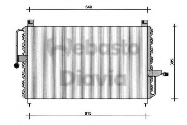 WEBASTO 82D0225051A Конденсатор, кондиціонер