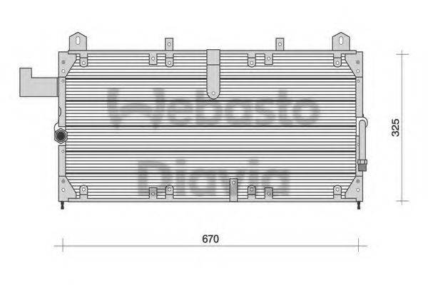 WEBASTO 82D0225066A Конденсатор, кондиціонер