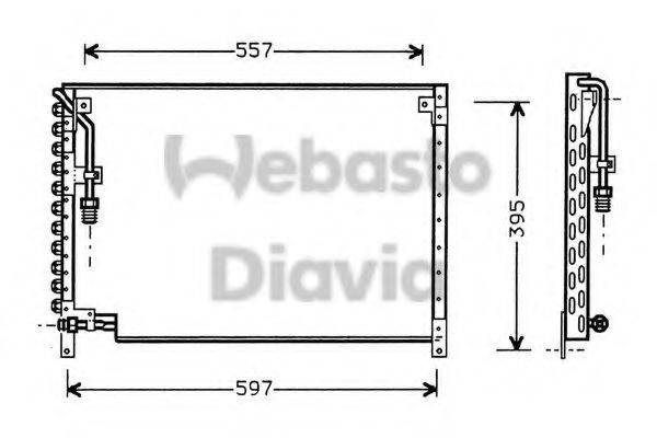 WEBASTO 82D0225226A Конденсатор, кондиціонер