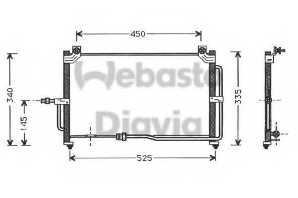 WEBASTO 82D0225254A Конденсатор, кондиціонер