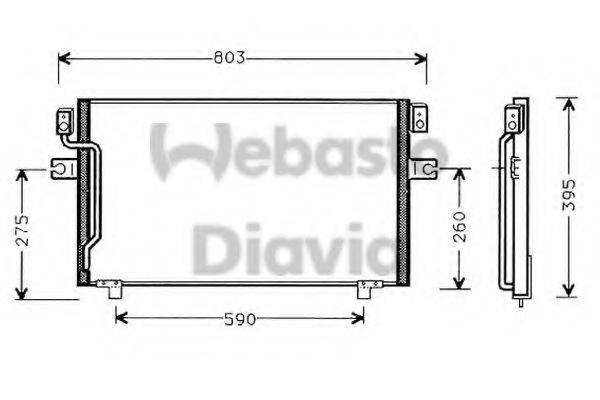 WEBASTO 82D0225439A Конденсатор, кондиціонер