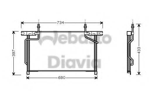 WEBASTO 82D0225472A Конденсатор, кондиціонер