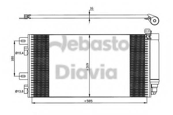 WEBASTO 82D0225530A Конденсатор, кондиціонер