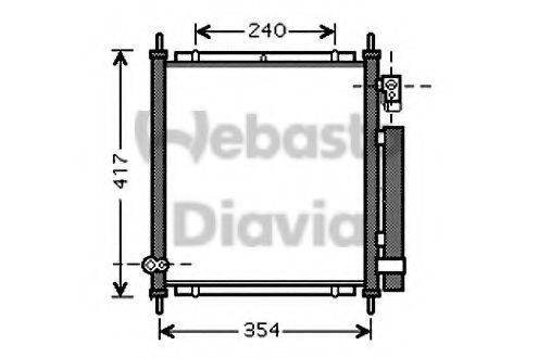 WEBASTO 82D0225557A Конденсатор, кондиціонер