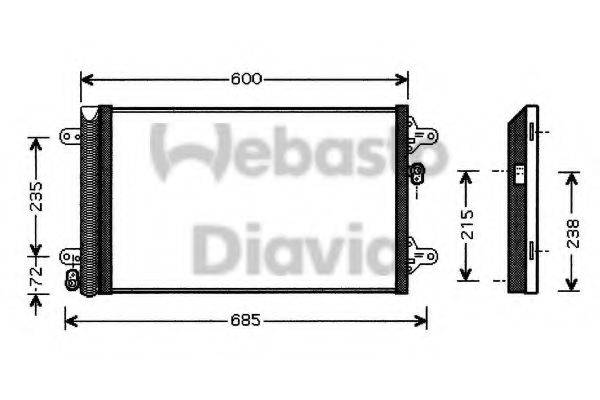 WEBASTO 82D0226109MA Конденсатор, кондиціонер