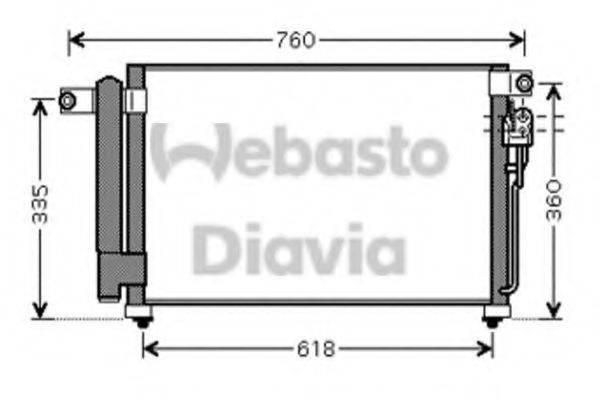 WEBASTO 82D0226225MA Конденсатор, кондиціонер