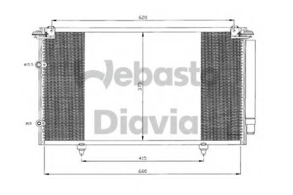 WEBASTO 82D0225690A Конденсатор, кондиціонер