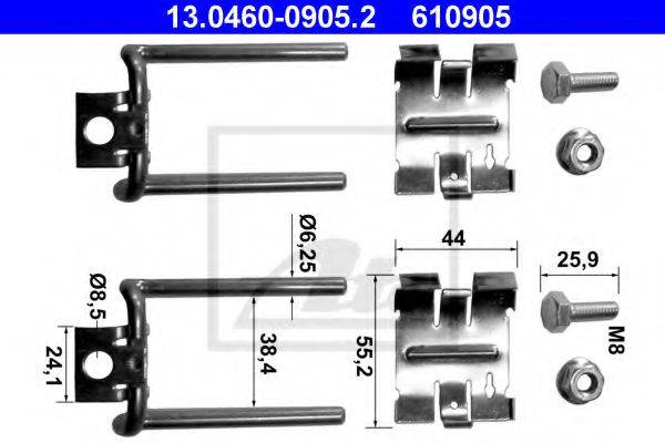 VAG 321 698 445 Комплектуючі, колодки дискового гальма