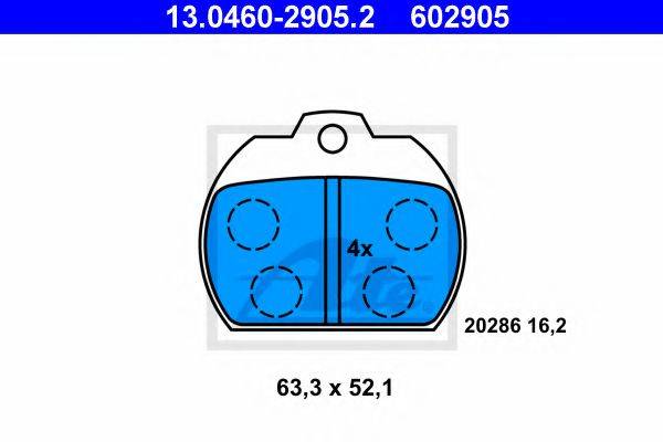 VAG 111 698 151 B Комплект гальмівних колодок, дискове гальмо