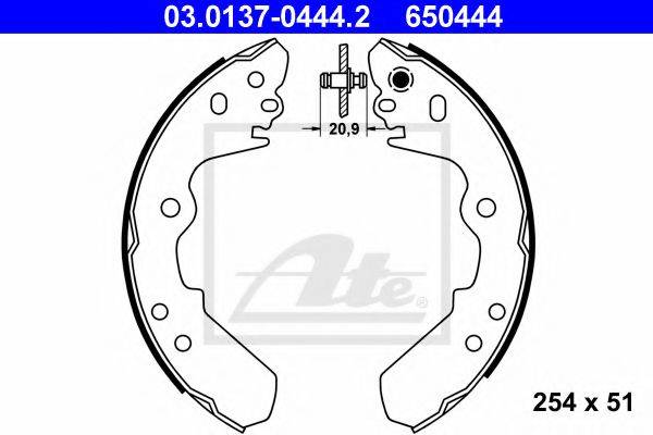 OPEL 90543385 Комплект гальмівних колодок