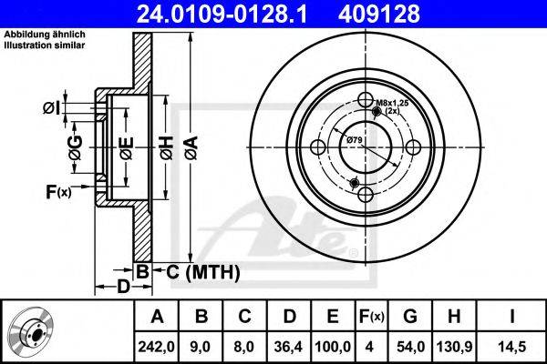 TOYOTA 42431-12120 гальмівний диск