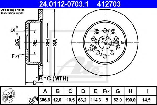 LEXUS 42431-53011 гальмівний диск