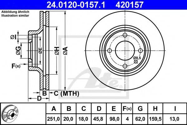 CIFAM 800305 гальмівний диск