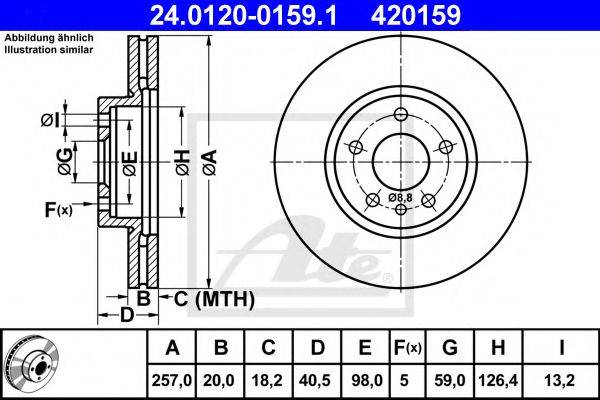 PEX 14.0162 гальмівний диск