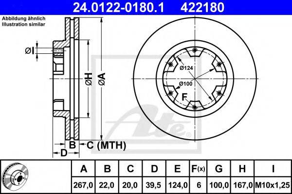 CIFAM 800710 гальмівний диск