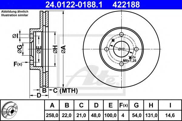 TOYOTA 4351212490 гальмівний диск