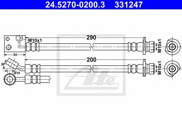 HONDA 01468SMGE00 Гальмівний шланг