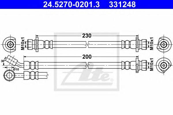 HONDA 01466 SMG E00 Гальмівний шланг