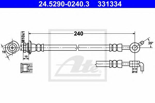 NISSAN 46210JG013 Гальмівний шланг