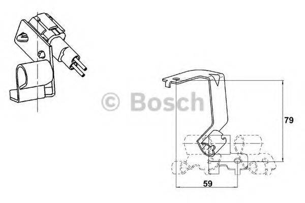 BOSCH 0265006671 Датчик, частота обертання колеса