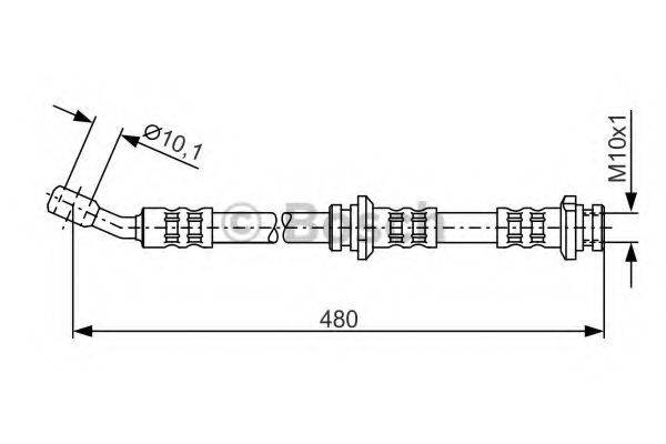 BOSCH 1987476802 Гальмівний шланг