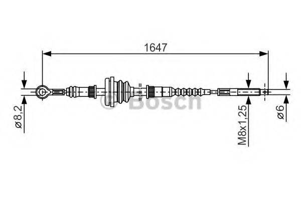 LUCAS ELECTRICAL GCH 1813 Трос, стоянкова гальмівна система