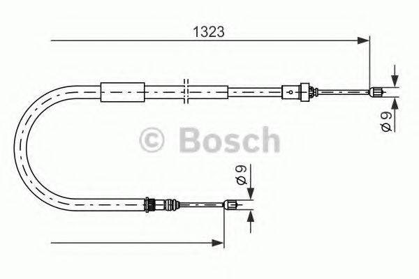 BENDIX 433130B Трос, стоянкова гальмівна система