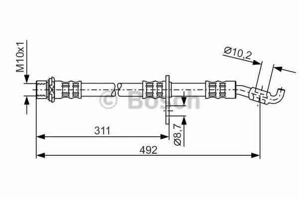 BOSCH 1987481134 Гальмівний шланг