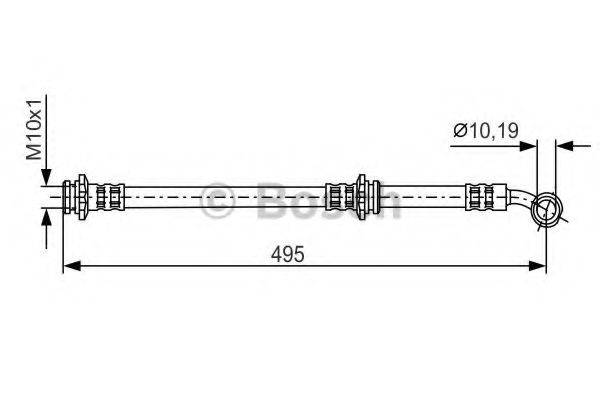 BENDIX 171529B Гальмівний шланг