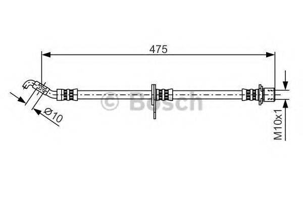 BOSCH 1987481356 Гальмівний шланг