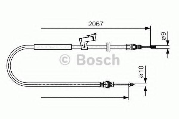 BOSCH 1987482134 Трос, стоянкова гальмівна система