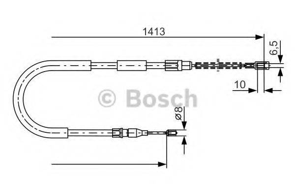 VW 251609701E Трос, стоянкова гальмівна система