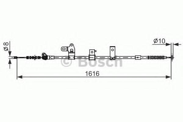 BOSCH 1987482307 Трос, стоянкова гальмівна система