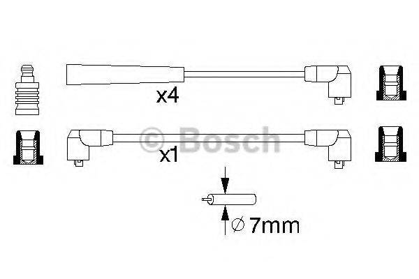 MAZDA 8BGM18140 Комплект дротів запалювання