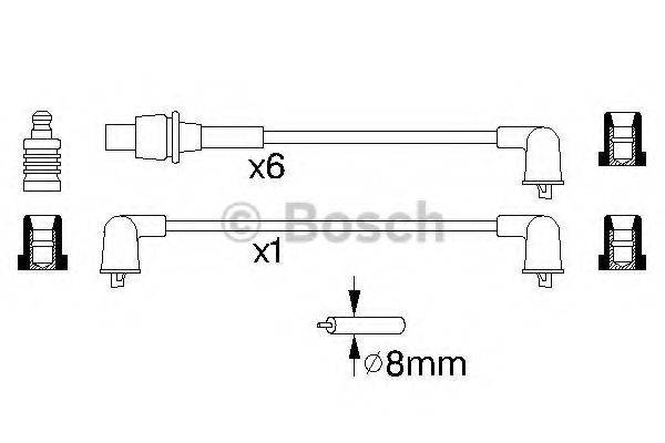 BOSCH 0986356922 Комплект дротів запалювання